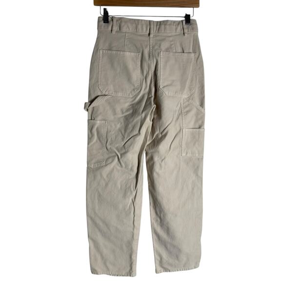 Wilfred Free Aritzia Brennan Birch Cream High Rise Utility Straight Leg Pants 2 - Picture 10 of 12